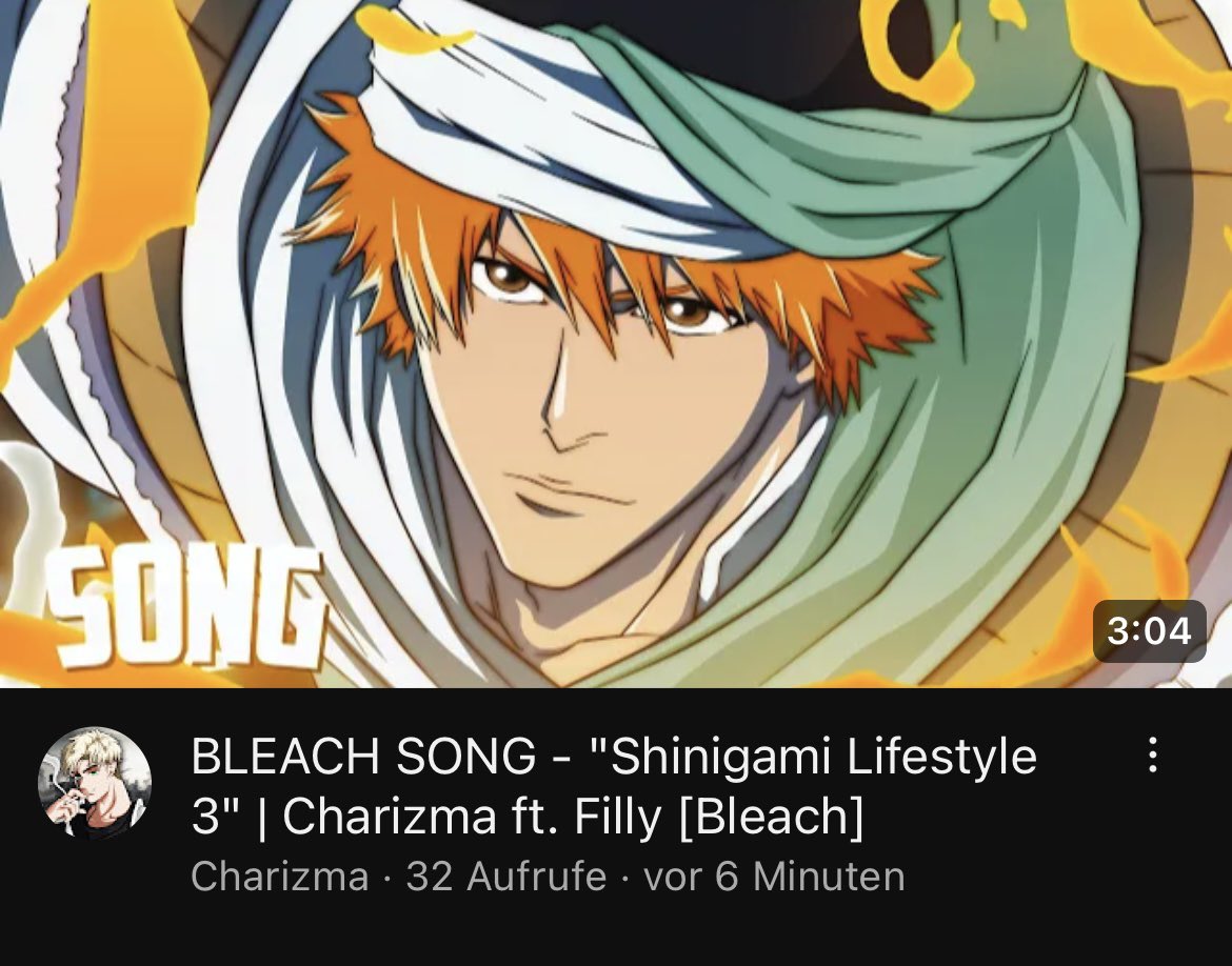 charizma867's tweet photo. „SHINIGAMI LIFESTYLE 3“ ft. @KudoFil OUT NOW!!

https://t.co/9yAwc8tGRD

#bleach https://t.co/IDGdRlVg96