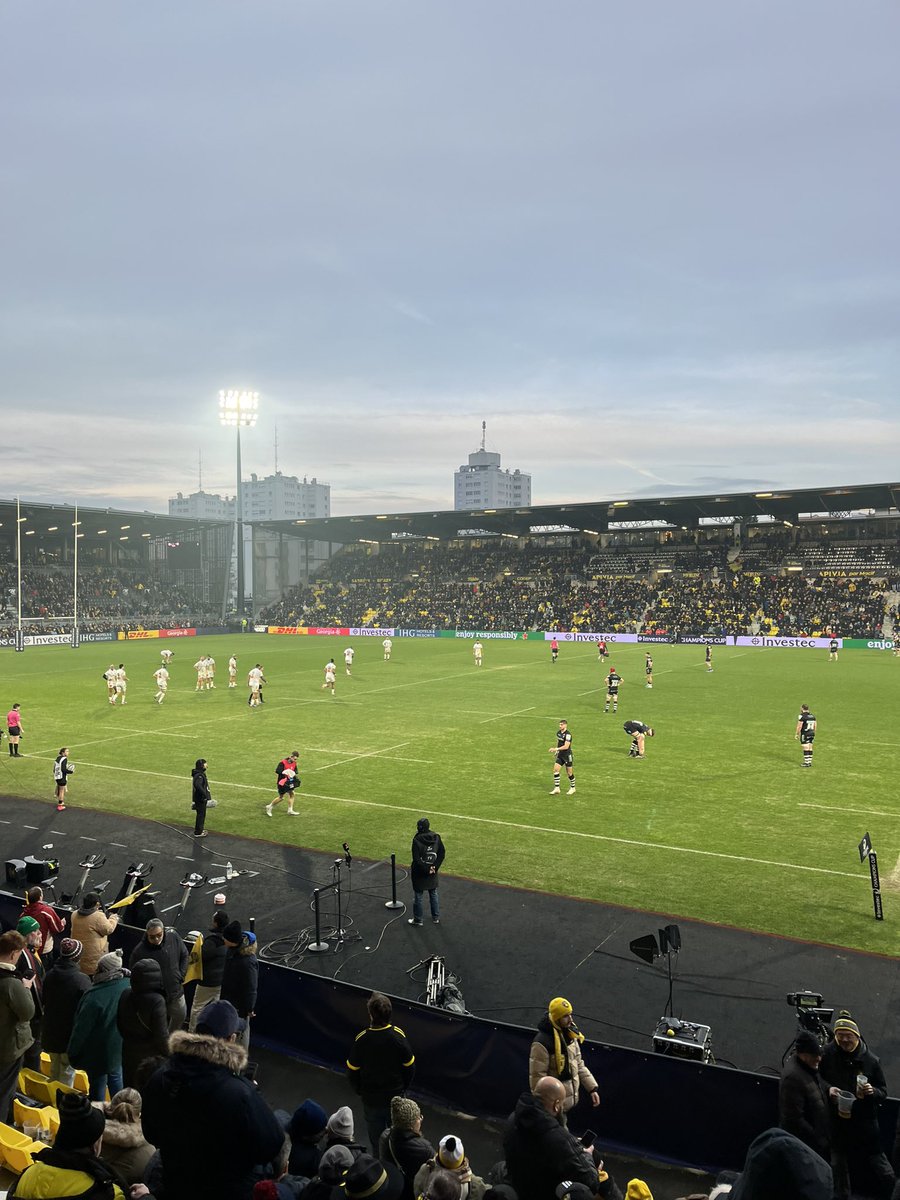 La Rochelle are really bloody good. A great town to watch rugby in