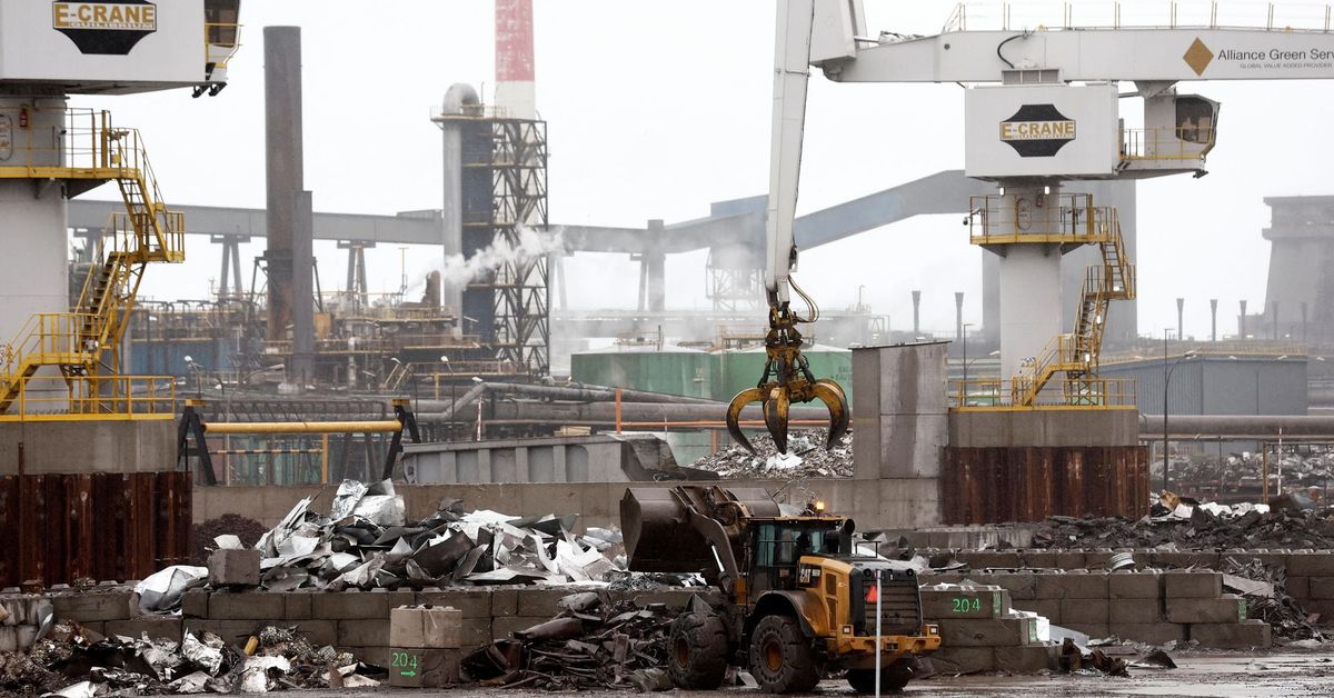 Reuters's tweet photo. France, ArcelorMittal agree on $2 bln investment to cut French plant emissions https://t.co/Ag7lhaArvm https://t.co/laqxRgouMc