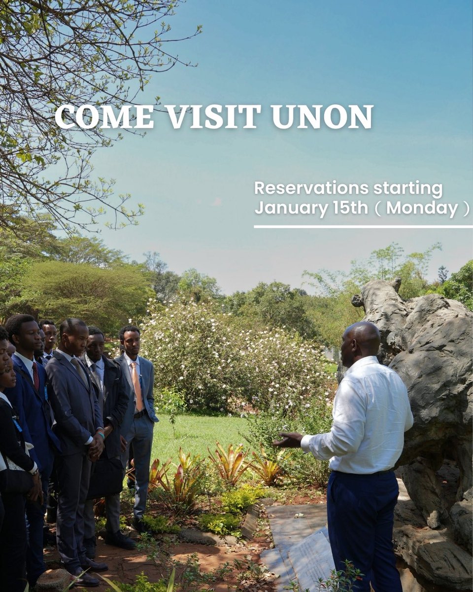 visitunon's tweet photo. Get ready to embark on an extraordinary journey with the United Nations Visitors Service in Nairobi. We're thrilled to guide you through the heart of the UNHQ in Africa! Let's make memories together!#UNAdventure #DiscoverUN #UNON #UNtour #UNIS #visitunon https://t.co/GEy5AZqBaa