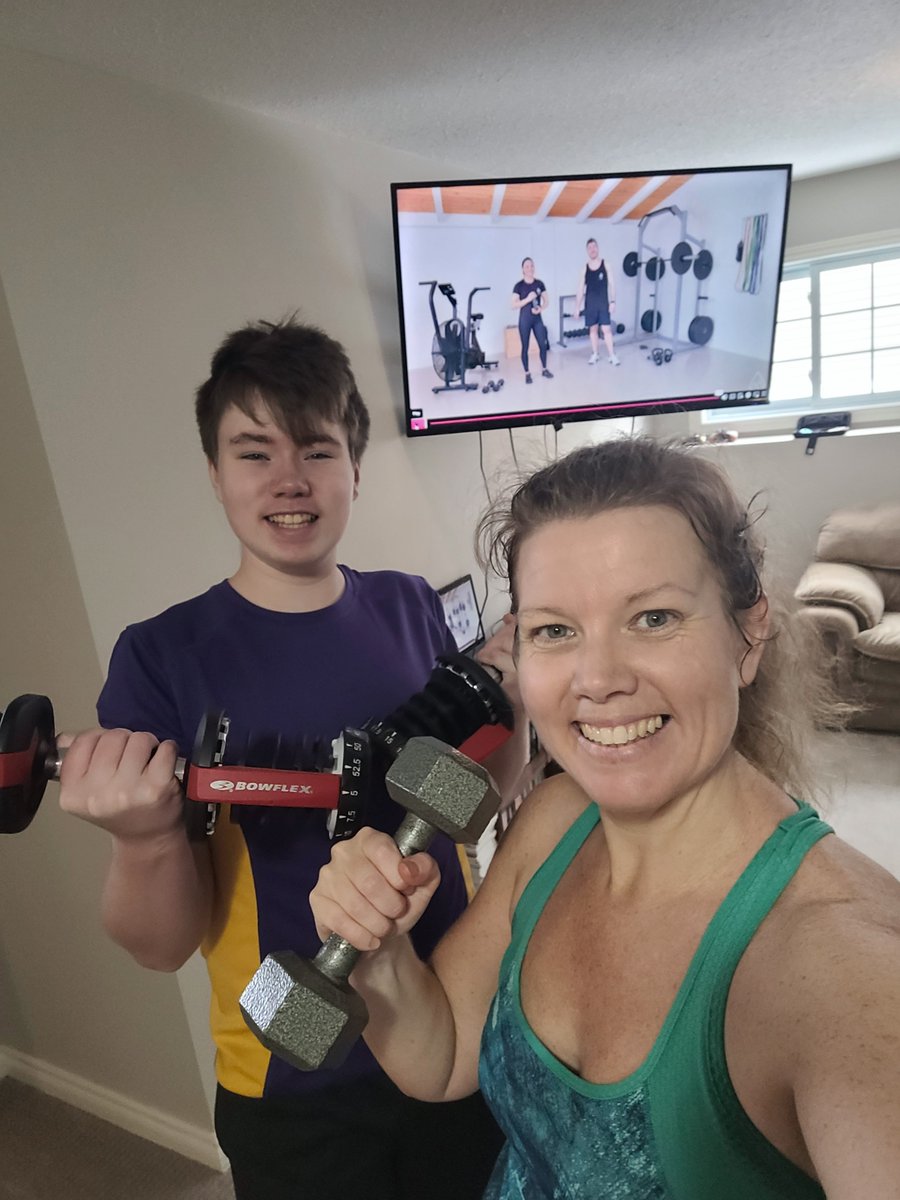 First <a href="/MyPeakChallenge/">My Peak Challenge</a> Accelerate workout for 2024 done. Month 1 cycle 1 workout 1 and I convinced my 15 year old son to join me. 🙌 <a href="/DRPeakers/">Durham Region Peakers</a> <a href="/OntarioPeakers/">Ontario Peakers</a> #mpc2024