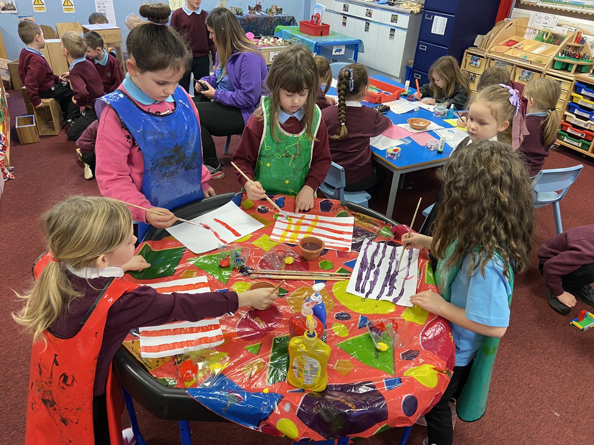 HarrysmuirPS's tweet photo. P2/1 had a great first week back at school! We have been busy learning all about Scotland and getting ready for our assembly next week! We tried to make a paper chain as long as River Tay! #primary212023 #HarrysmuirPlay https://t.co/En38slcR08