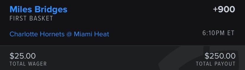 First Basket Bets tweet media