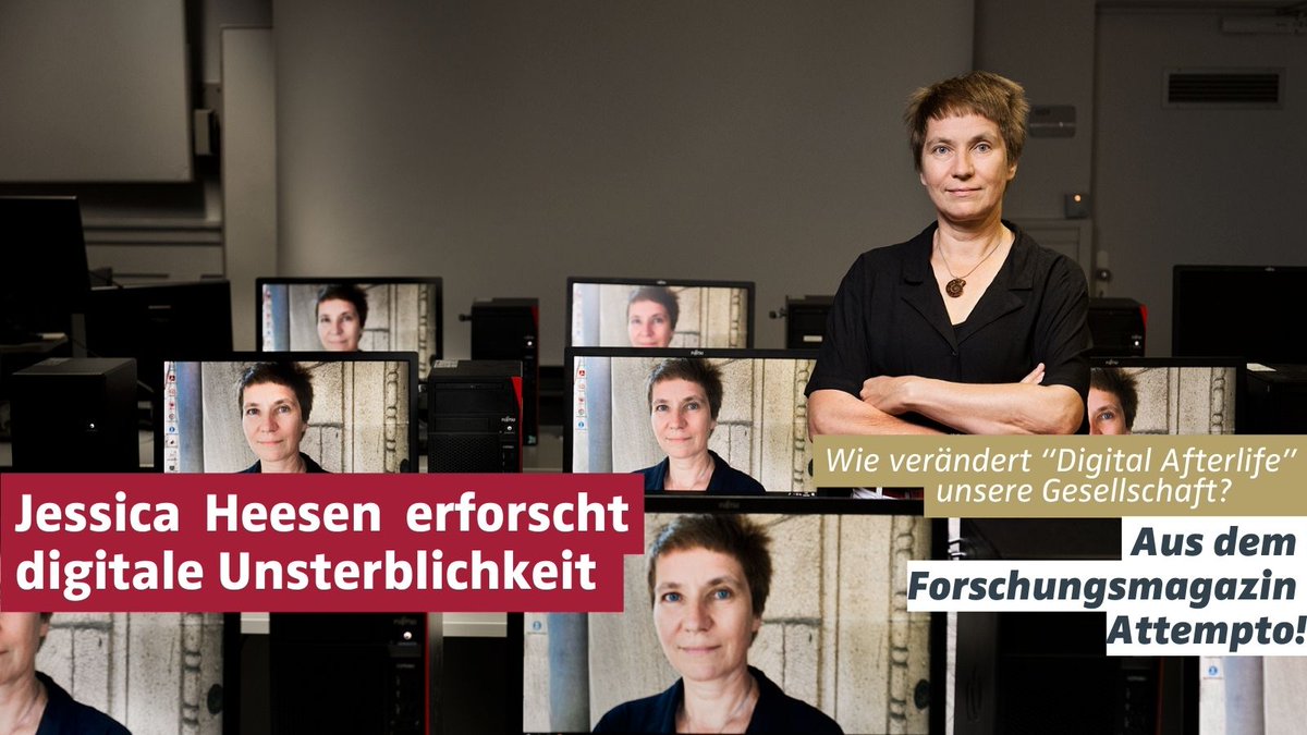 uni_tue's tweet photo. Digital unsterblich: Ethikerin Dr. Jessica Heesen untersucht, wie 'Digital Afterlife' unsere Gesellschaft verändert. Artikel aus dem #Forschungsmagazin #Attempto!: https://t.co/8c0QP5Lmcf 📷 Berthold Steinhilber #IZEW https://t.co/PGc4TFwtQH