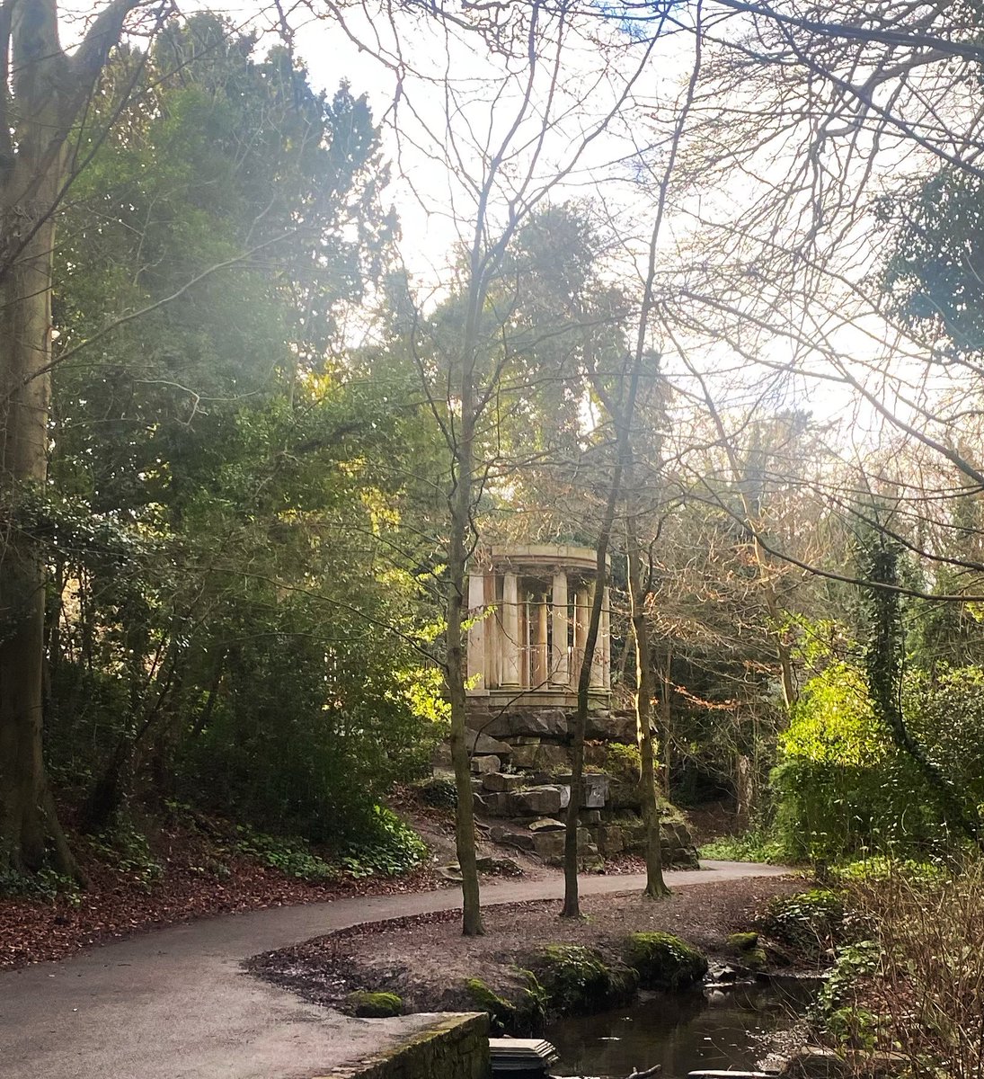 cubistsofa's tweet photo. Some sunshine lights up this folly in St.Annes’s park on day 14 of #100daysofwalking https://t.co/kMDMdarcR1