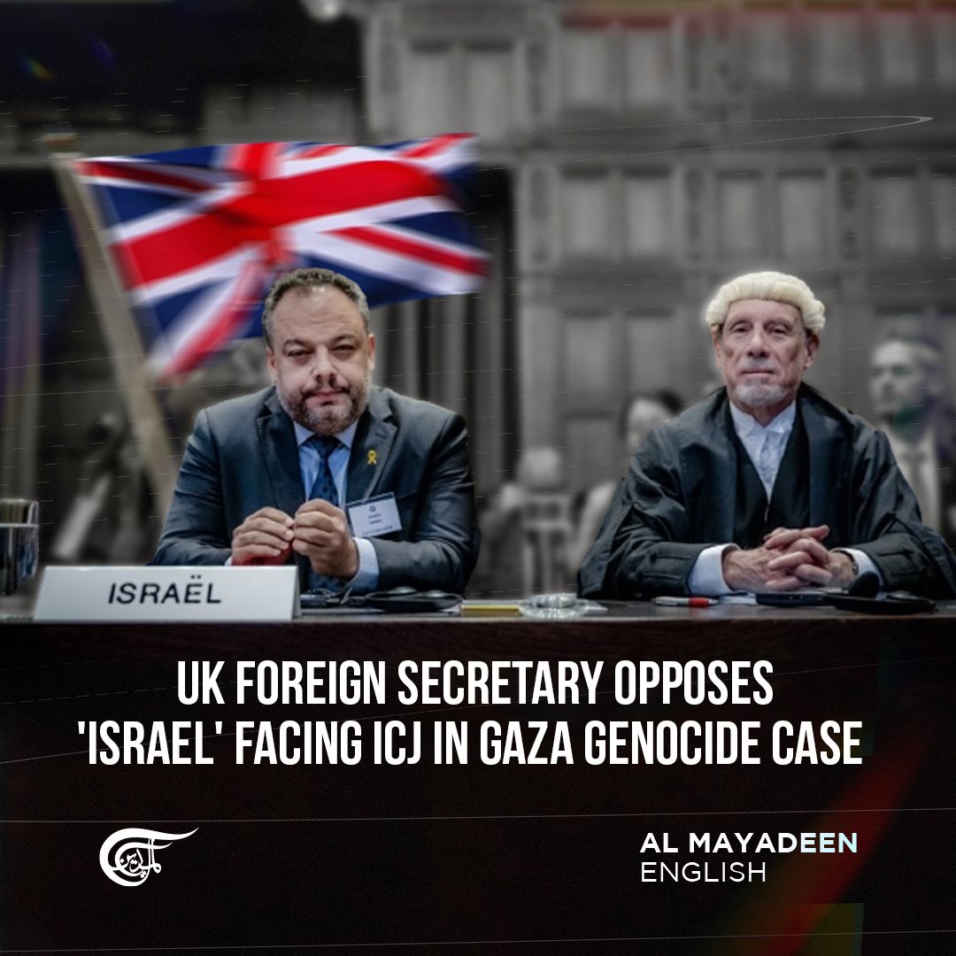 Despite his earlier concerns about potential breaches of international humanitarian law by 'Israel' in #Gaza, #UK Foreign Secretary David Cameron stated, on Sunday, that the International Court of Justice (#ICJ) should not subject 'Israel' to accountability in the case raised by…