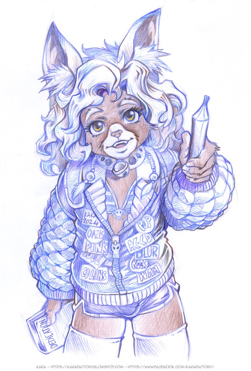 KARAFACTORY's tweet photo. THE FAN
Oui, j'avais la chanson de #pascalobispo dans la tête pour cette #Furry ^^- J'ai basé son costume sur #Rebecca de #cyberpunkedgerunners (haut couvert et bas léger)
#fan #croquis #doodle #sketch #coloredpencils #crayonsdecouleur #cute #kawai #mignone #pencil #crayon https://t.co/PY9JNVJVfl