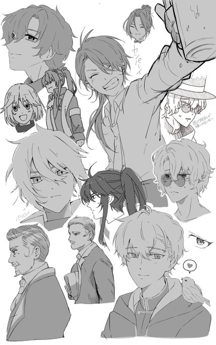 「6+boys necktie」 illustration images(Latest)｜4pages