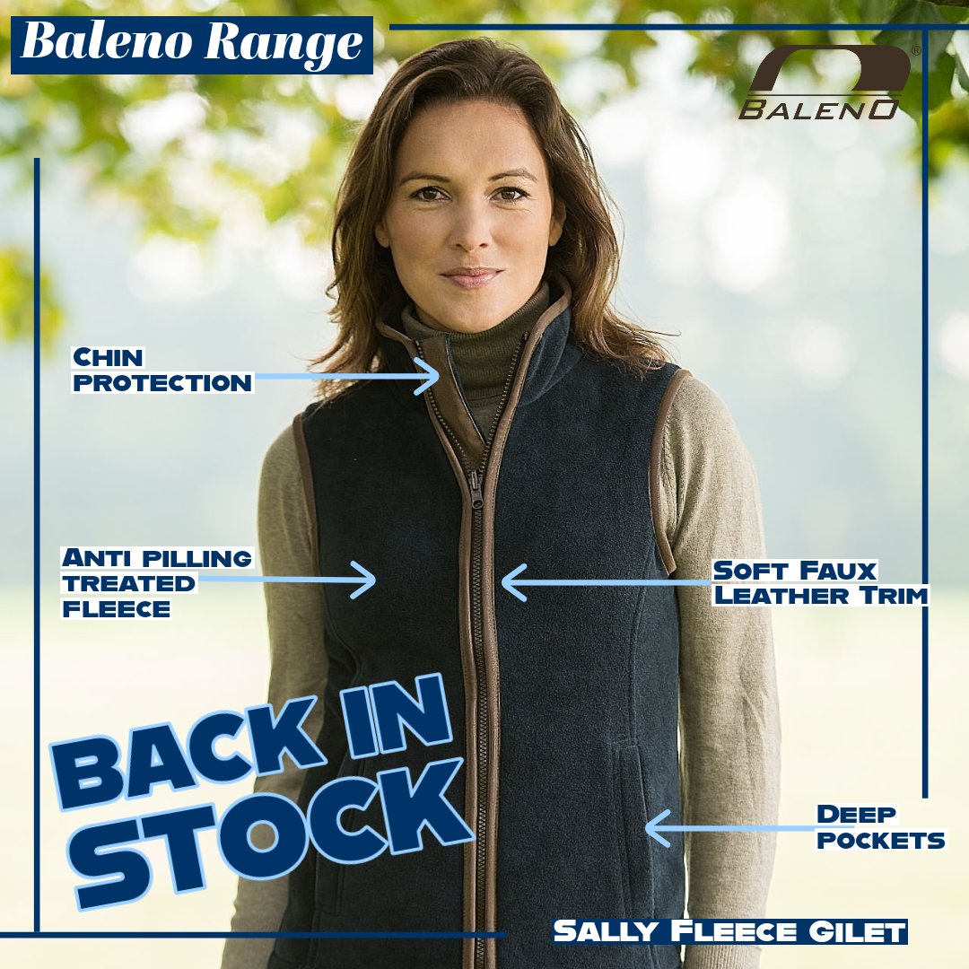 Cozy up in style! 🍂 Our Baleno Fleece Gilet is back in stock—grab yours before they're gone again! Available in a range of sizes for all, Harvey, Sally and Whizz priced from €57.95- €73.95 Check them out now👇 triequestrian.ie/search?type=pa…* #StayWarm #BalenoStyle