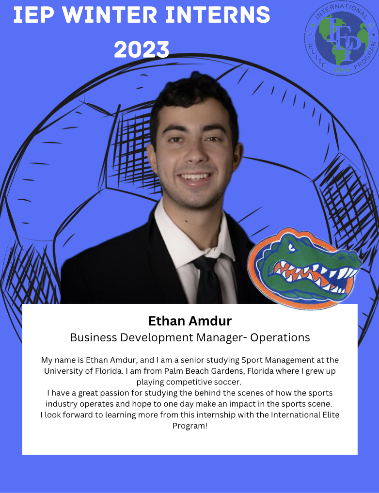 IEPSoccer's tweet photo. We would like to welcome Ethan Amdur to our team #soccerlife #winterinterns https://t.co/muhZrItKHL