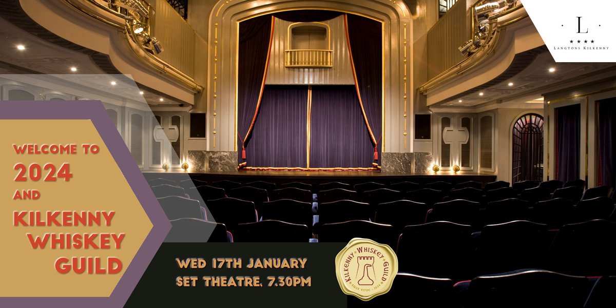 2024 has officially begun and we have our first event this Wednesday January 17th at 7.30pm in fabulous @SetKilkenny Kilkenny with a lineup not to be missed! There are a few places remaining so don't delay. Tickets => KWG2024Set.eventbrite.ie #lovekilkenny #Whiskey #VisitKilkenny