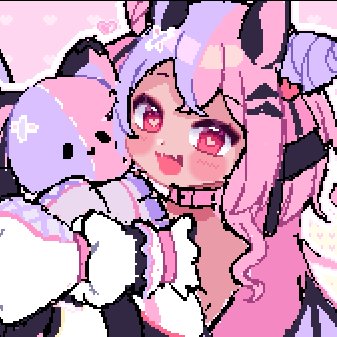 skii_ryu's tweet photo. Sketch vs Final 🦇🩷
I love how I made the eyes on this one QuQ
#pixelart #ドット絵 #vtuber https://t.co/ptUL6yID1F