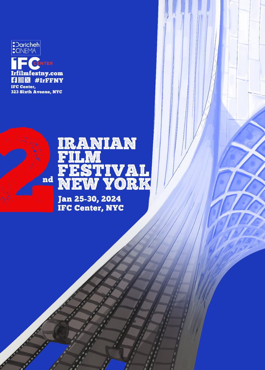 Irffny's tweet photo. The 2nd edition of New York’s Iranian Film Festival will be held on Jan 25-30 2024, at the IFC Center, New York in collaboration with Daricheh Cinema and IFC Center.

The opening night will feature “Beyond the Wall,” directed by Vahid Jalilvand.

For more: https://t.co/wkM276emAe https://t.co/83wxHzHD71