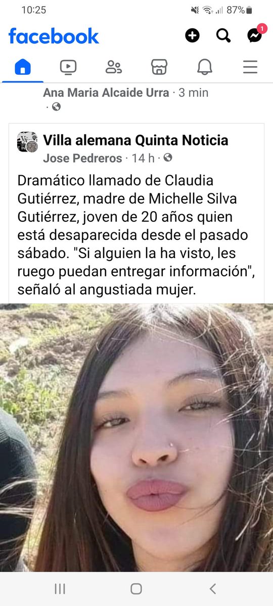 tapi_sofia's tweet photo. @ContigoCHV @biobio @BuenosDiasTVN @MuchoGustoMEGA  Por favor llega desaparecida lo mismo q anahis,  pueden dar la noticia e investigar como lo hicieron con anahis 🙌🙌🙌🙌 https://t.co/tpzlcYBcRV