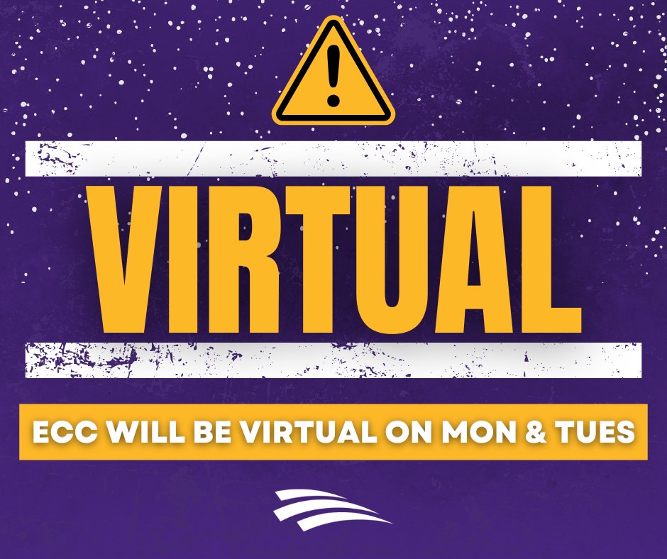 Due to adverse weather, ECC will be operating virtually through Tuesday, Jan. 16th. Offices will be closed but faculty and staff will be working virtually. No in-person classes will run until Wednesday. Students should monitor Canvas and their College email for more information.