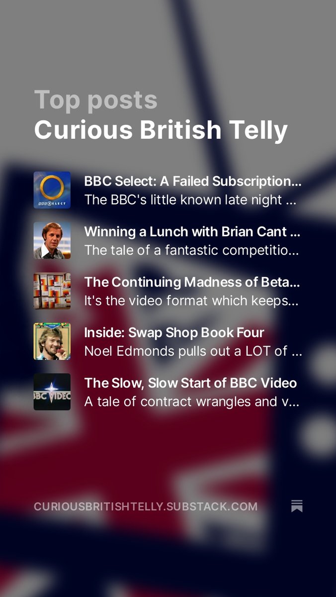 Head over to curiousbritishtelly.substack.com for more deep dives into British television's curious past. And feel free to subscribe if you like what you see.