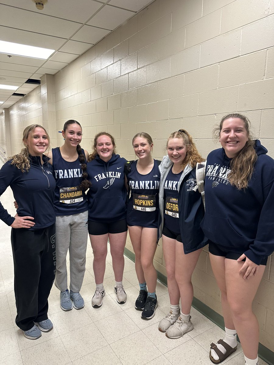 <a href="/MSTCA1/">MSTCA</a> Northeast Invitational today.  FHS throwers had a day, including <a href="/lilydeforge11/">Lily Deforge</a> breaking her own FHS indoor shot put school record. 39’2.75” great job today ladies! <a href="/FHSSports/">FranklinAthletics</a> <a href="/FHSGirlsSports/">FHS Girls Sports</a> <a href="/FHS_girlsXC/">Franklin Girls TF & XC</a> <a href="/HockomockSports/">HockomockSports</a>