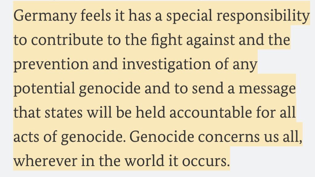 The German government two months ago on its intervention in the proceedings against Myanmar in the ICJ for alleged genocide: