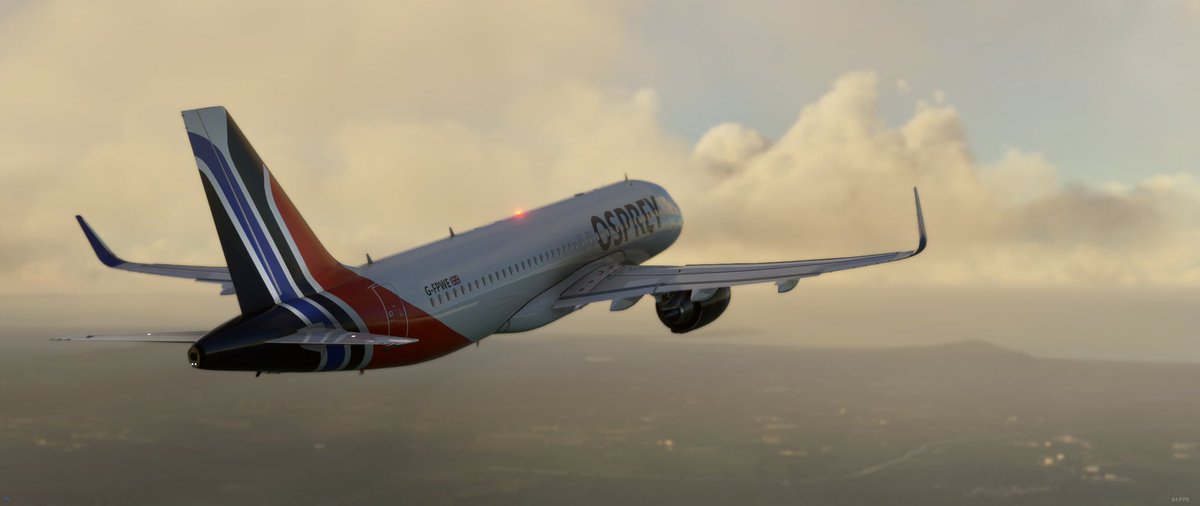 Started flying for #ospreyairways this weekend, really enjoying it! Love how the flights are marked, and the Newsky app is brilliant. Enjoying being back in the <a href="/FlyByWireSim/">FlyByWire Simulations</a> A20N. 
#msfs <a href="/BritishAvgeek/">BritishAvgeek</a>