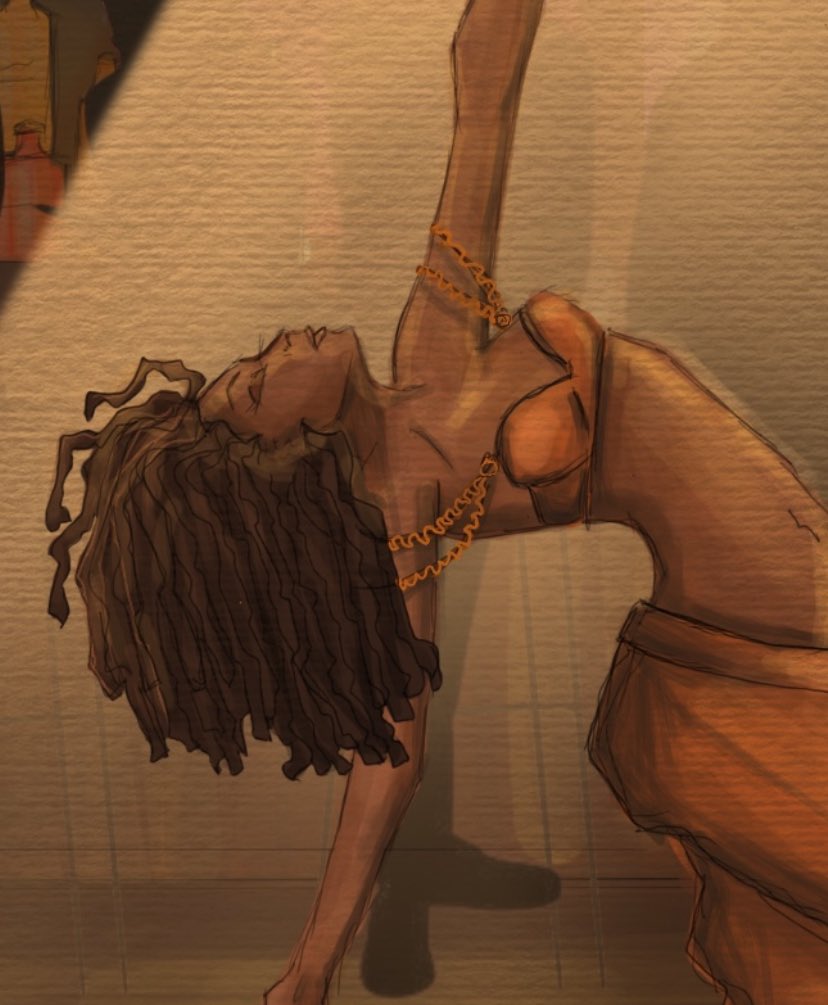 _akpene_'s tweet photo. SHE IS THE MOMENT!! 

I was listening to Holy Ghost by Omah Lay and my third eye opened, so I visualised what I felt. https://t.co/PXkHnsregT
