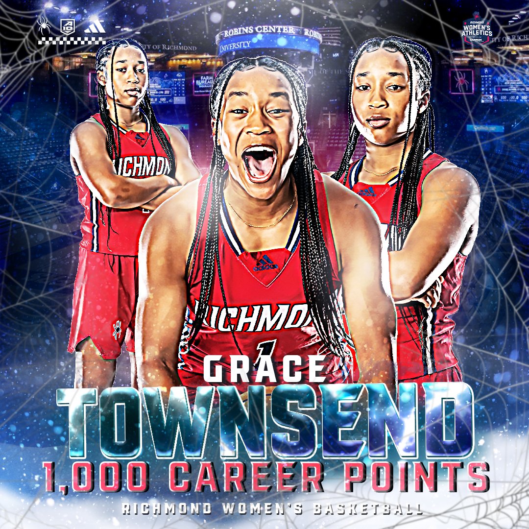 SpiderWBBall's tweet photo. 𝐆𝐑𝐀𝐂𝐄. 𝐓𝐎𝐖𝐍𝐒𝐄𝐍𝐃. Welcome to the 1,000-point club! 🏀🕷️🏆

@SpiderAthletics | #OneRichmond | @1gracetownsend https://t.co/JpWB2oMRVn