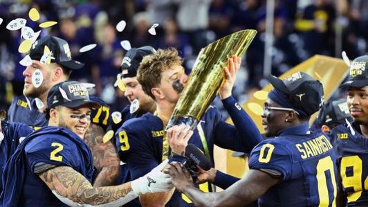 UMFanJosh's tweet photo. JJ McCarthy

You had faith in this program when nobody did

You learned behind a veteran and waited for your time

You took a tough loss and came back to win the whole damn thing

27-1 as a starter. The greatest QB in Michigan history.

JJ McCarthy, thank you. https://t.co/smEeK94lUF
