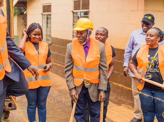 DGEdwardKakembo's tweet photo. Friday January 12th, at Rotary Club of Kampala 7 Hills. I had the pleasure to do a ground breaking ceremony for the construction of a 2  storeyed dormitory #RotaryBCUP  at Kampala School of the physically handcapped  children Mengo. 

#Thread https://t.co/OSe1B3M8Km