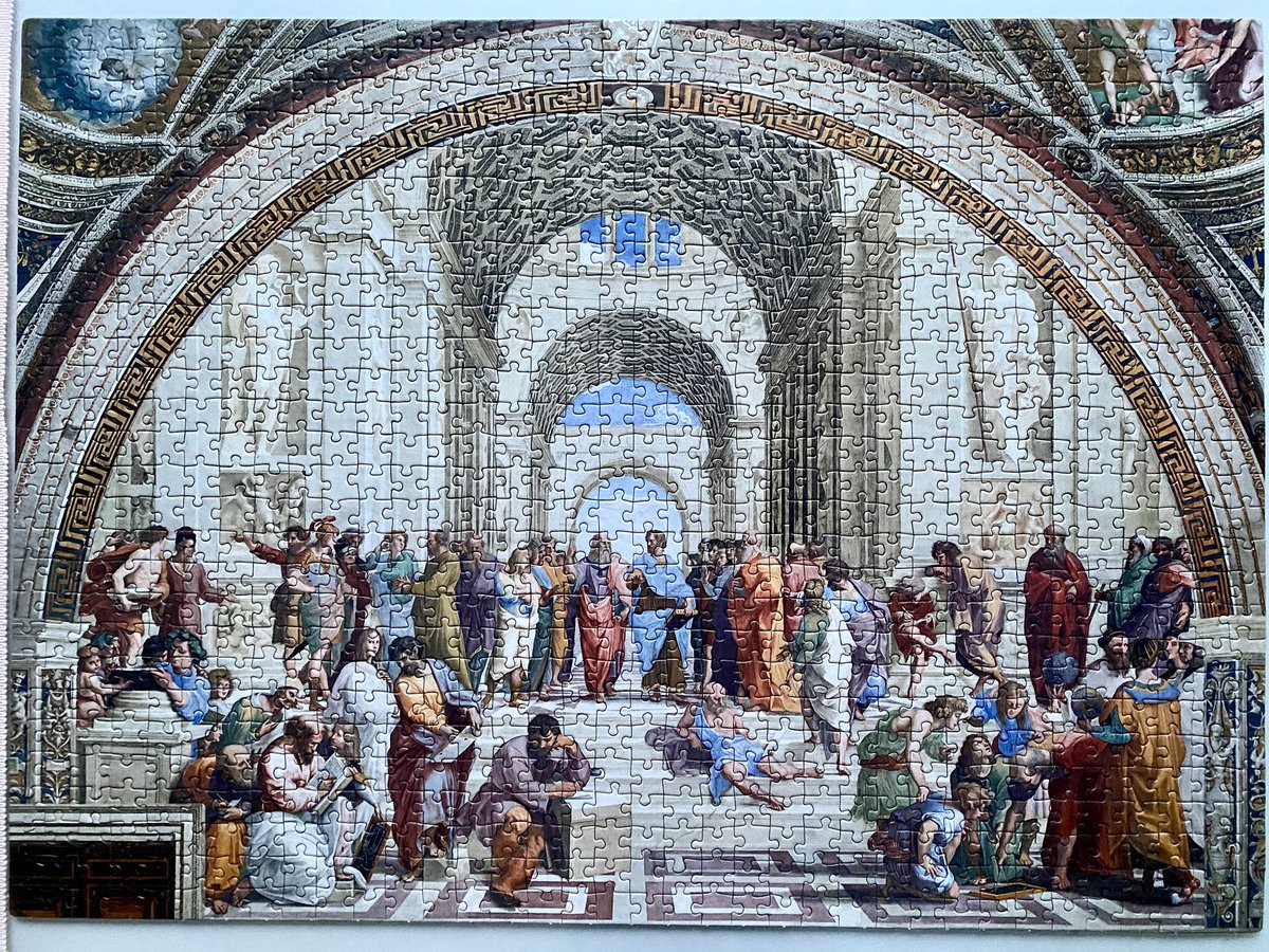 TruusWijnen's tweet photo. Weer een puzzel klaar.
Rafaël: School van Athene
#regendag = #puzzeldag https://t.co/g13rIDGjET
