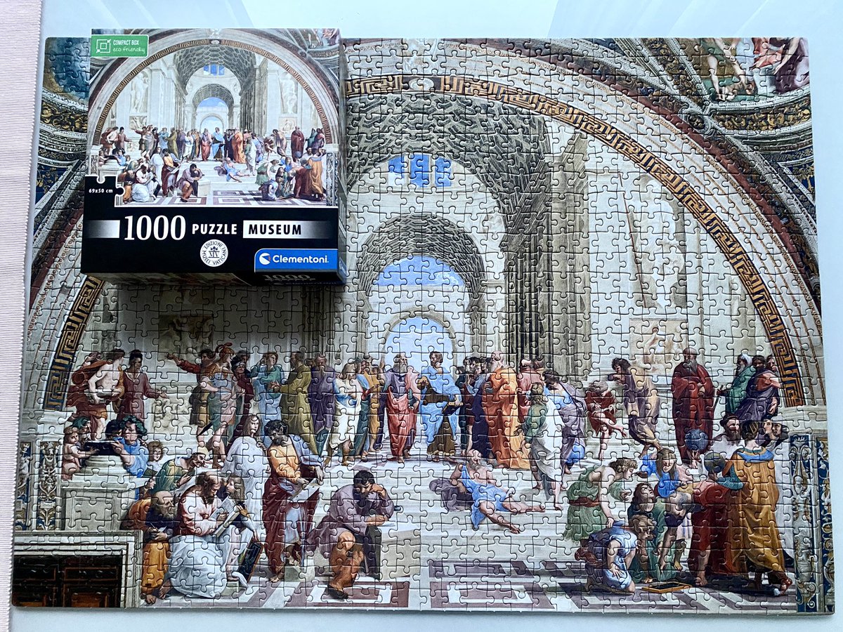 TruusWijnen's tweet photo. Weer een puzzel klaar.
Rafaël: School van Athene
#regendag = #puzzeldag https://t.co/g13rIDGjET