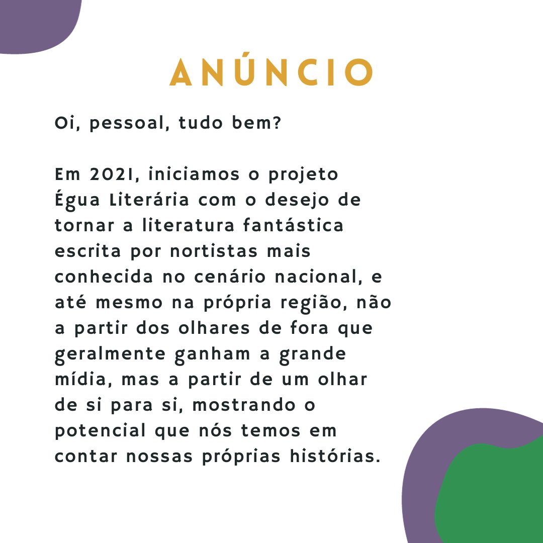Égua Literária 05 - Estreia 18.11 🦇 tweet media