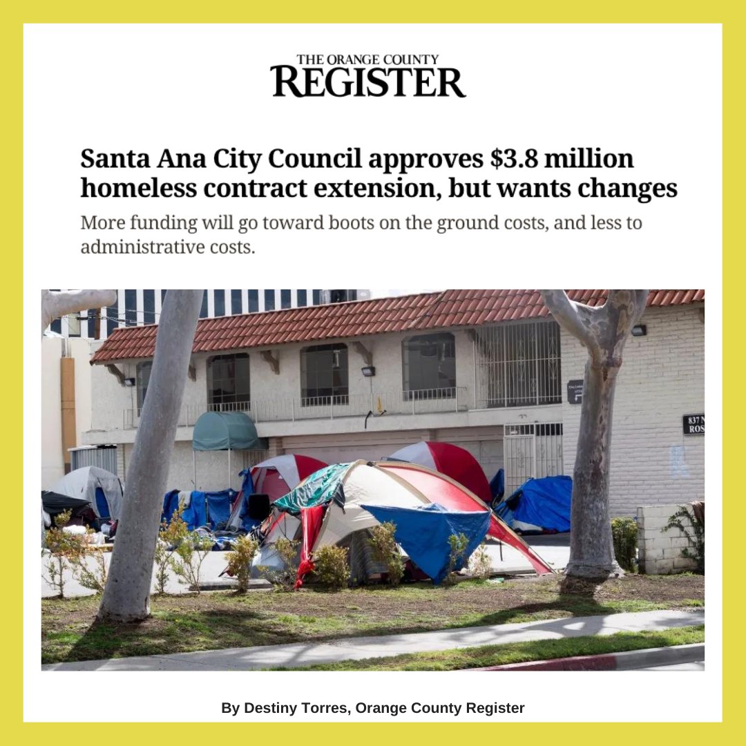 Santa Ana is renewing its contract with <a href="/CityNetSoCal/">City Net Homeless Services</a> to provide trauma-informed outreach!

"Insanity is doing the same thing over and over, and expecting a different result," Councilmember <a href="/philbacerra/">Santa Ana City Councilmember Phil Bacerra</a> stated. 

Tune in to help #EndHomelessnessOC: bit.ly/3tEGYqL