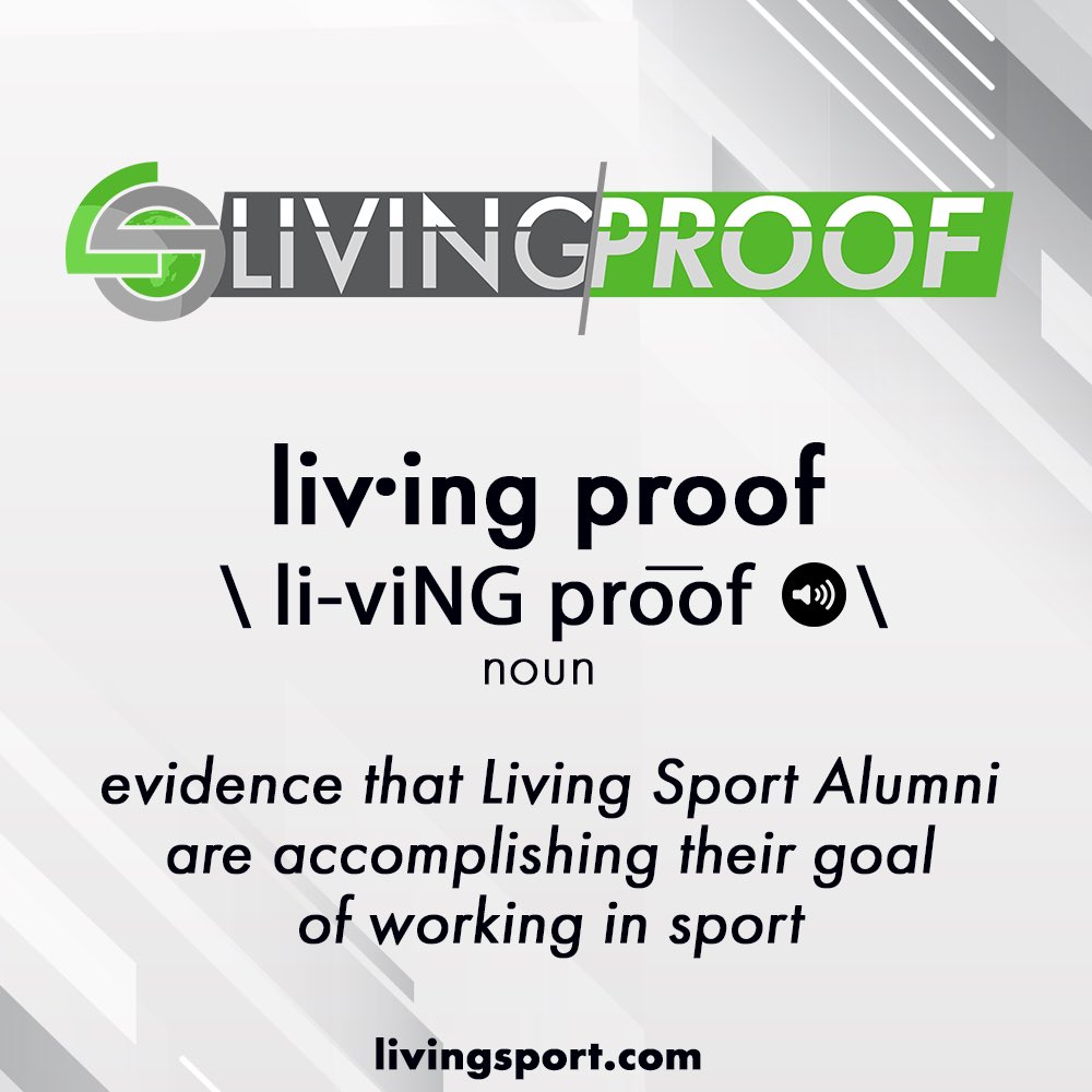 ✳️New Job Alert✳️ Congrats on the new roles! ✴️Ryan Jensen (Tampa Bay ’21) Account Executive (Promotion) at LeagueApps ✴️Kendra Hand (Las Vegas ’22) Facilities Operations Coordinator at University of Pennsylvania #iamlivingsport #livingproof #sportsbiz