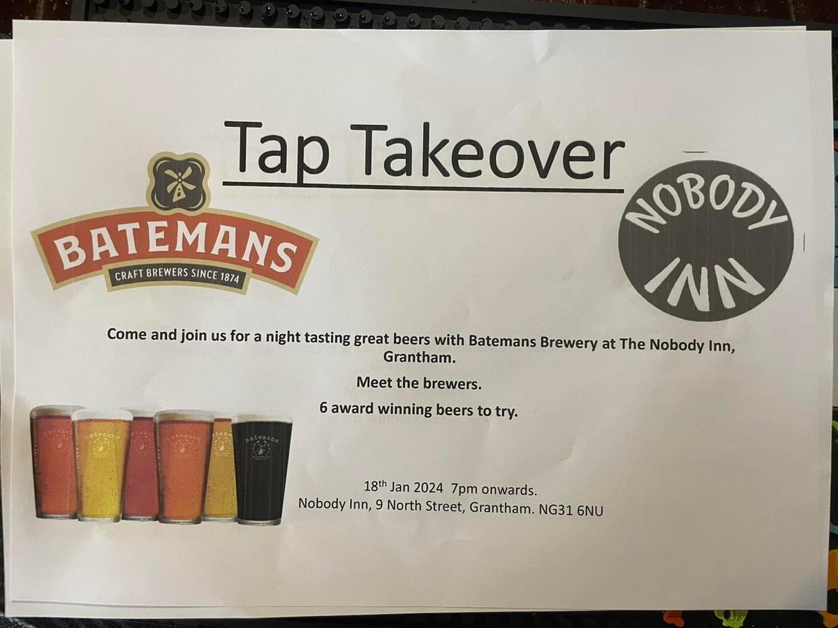 #beer #brewer #taptakeover #batemans