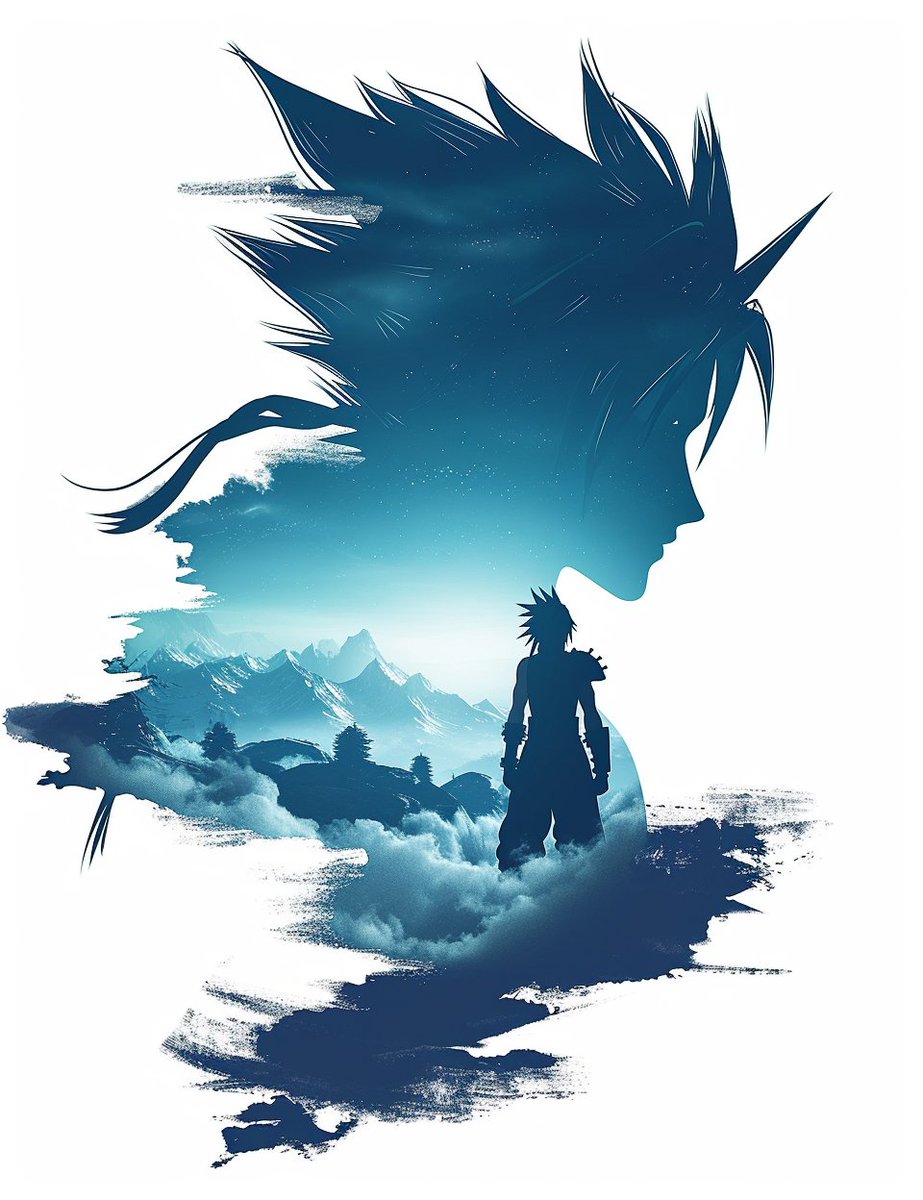 CharaspowerAI's tweet photo. 🚨#PromptShare🚨
Let's switch to 'double exposure' and vector renders with this new #prompt. 

[Character]'s silhouette in an art print with [Character] shape, in the style of epic portraiture, double exposure, isolated [licence] landscape, [cyan] and [blue], dynamic and action-packed, vector, strong use of negative space, isolate on white

Like, give this technique a try and share your best works. Excited to see your vector double exposure creations! 🌟🎨