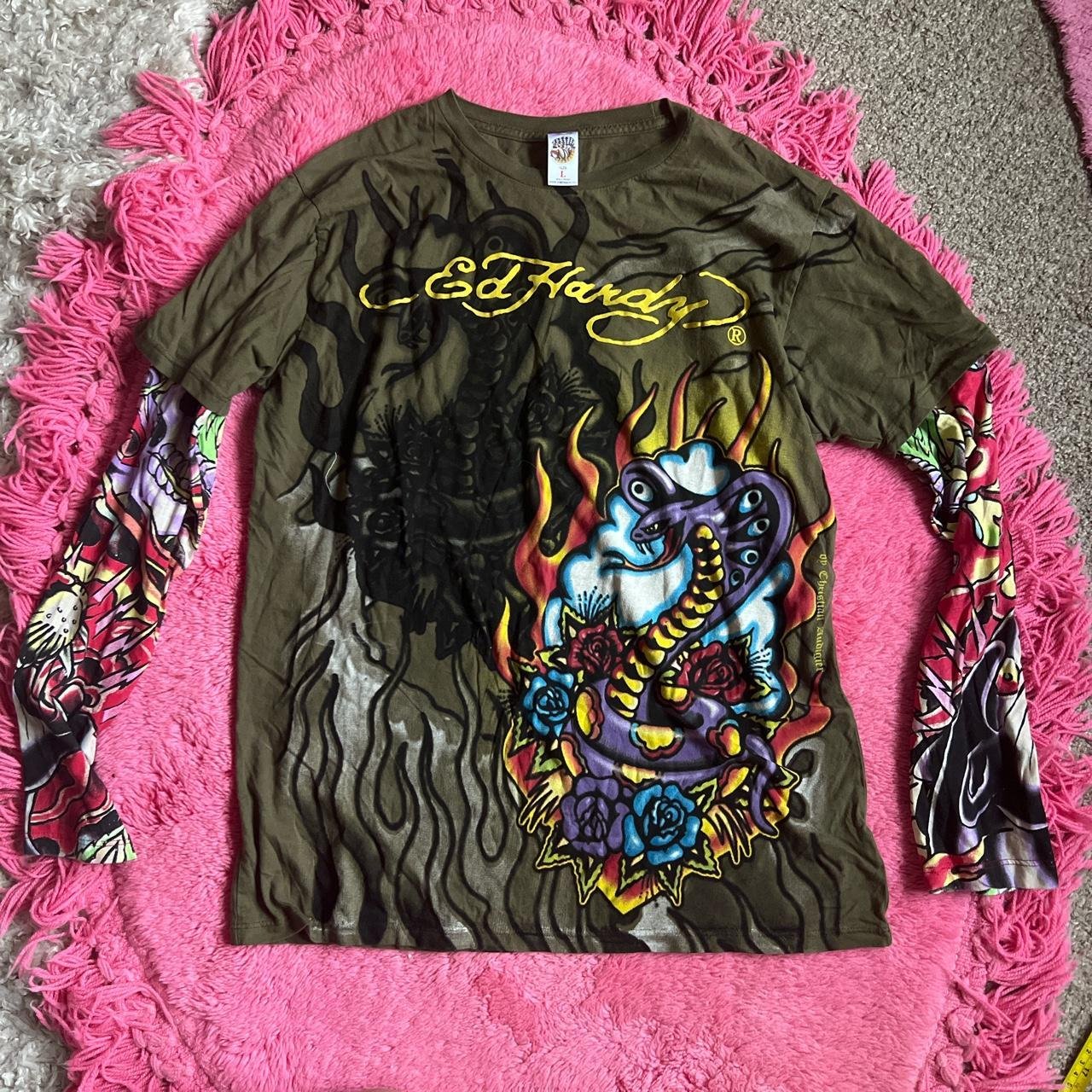 Ed hardy top shirt stefon