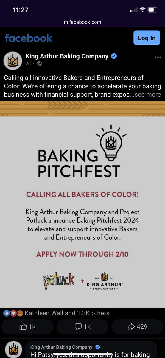 mrshhjones's tweet photo. @EndWokeness Also of concern is the openly racist 501(c)(3) organization they are partnering with! #ProjectPotluck is violating the non-discriminatory rules for a 501(c)(3) organzation. #BoycottKingArthurFlour https://t.co/FGm2TF6281