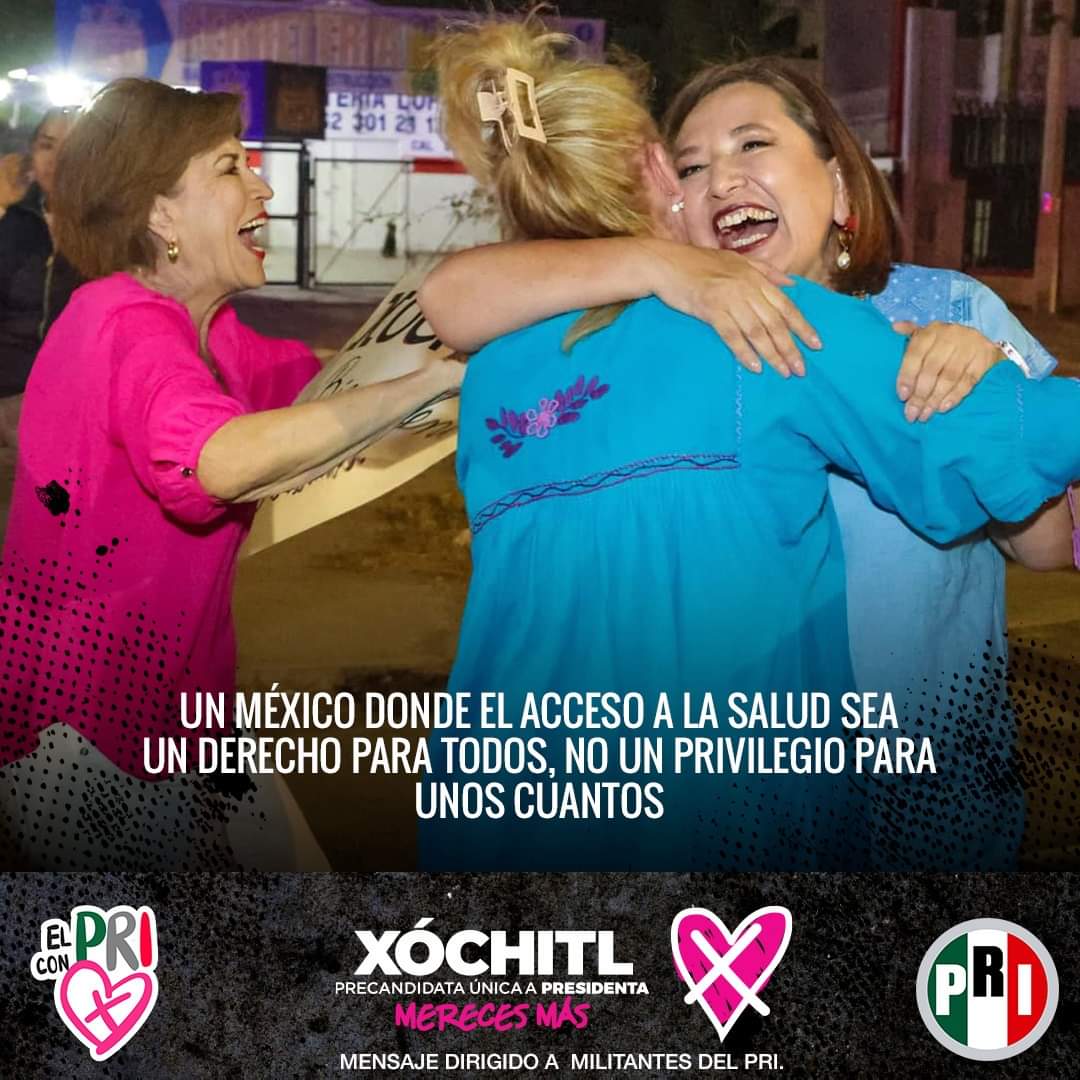 baryaka's tweet photo. #MéxicoVaConX porque queremos que las y los mexicanos tengan acceso a la salud. Con nuestra Precandidata a la Presidencia de la República, @XochitlGalvez, será una realidad.
@XochitlGalvez @alitomorenoc @caroviggiano @PRI_Nacional https://t.co/RbK3Ewtf0s