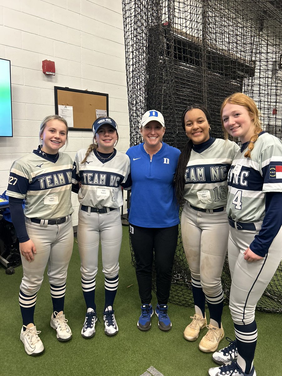 I really enjoyed my time with @BJonesDukeSB working on my craft at @dukesoftball. Such a great camp overall and can’t thank the coaches enough for all the feedback! @DukeCoachYoung @Taylor_Wike_