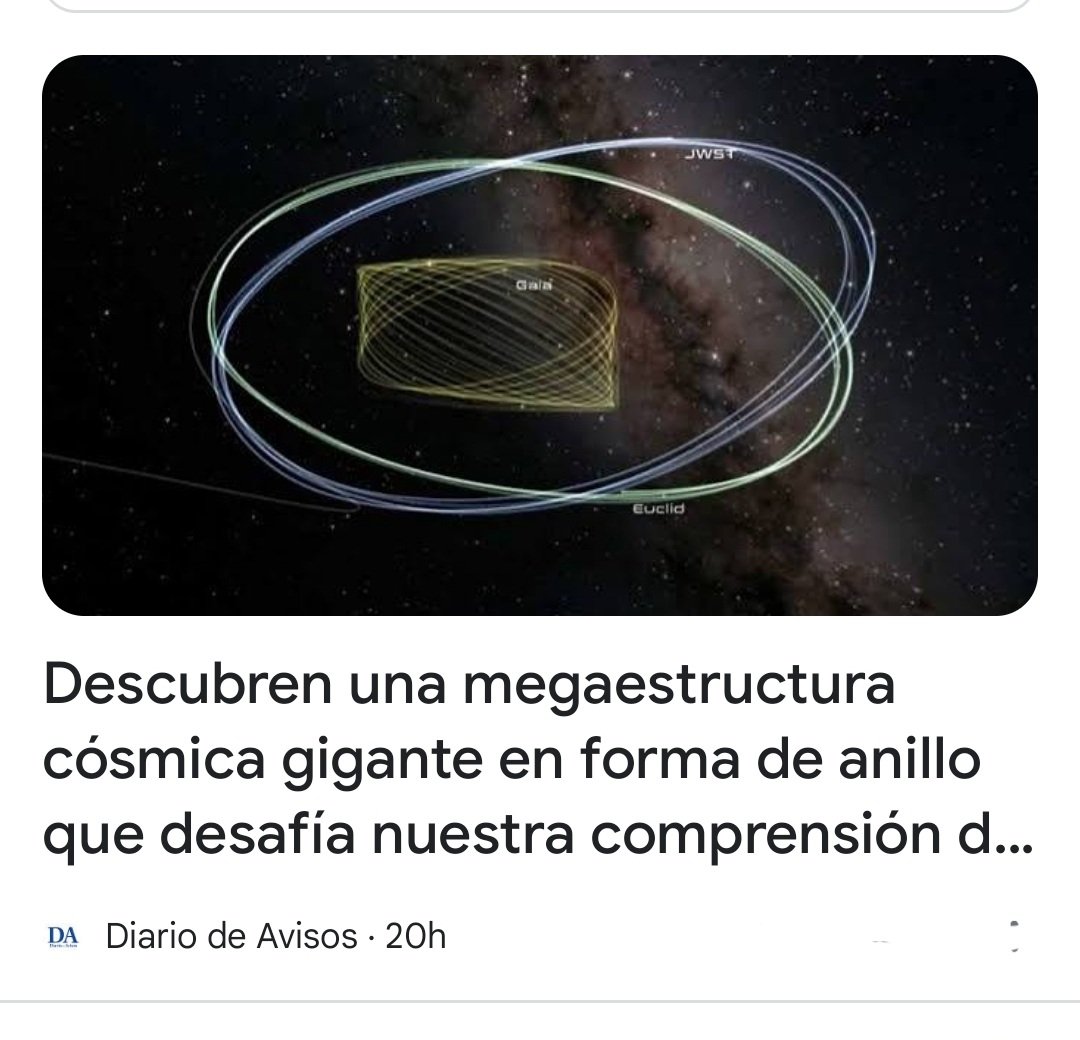 franciscoabian's tweet photo. Descubren una #megaestructura cósmica gigante en forma de #anillo que desafía nuestra comprensión del #Universo
Los #astrónomos y #científicos no dan con una explicación a este #descubrimiento en el universo
https://t.co/bwSgiJAMsI https://t.co/BazCyiV8Vz