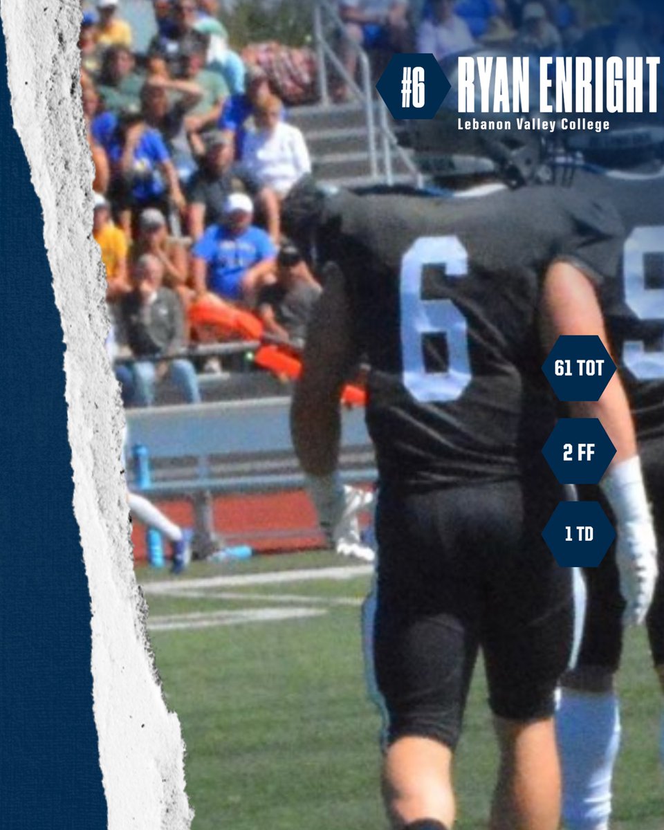 Congratulations to Ryan Enright on being named LVC Football Defensive Player of the Year!