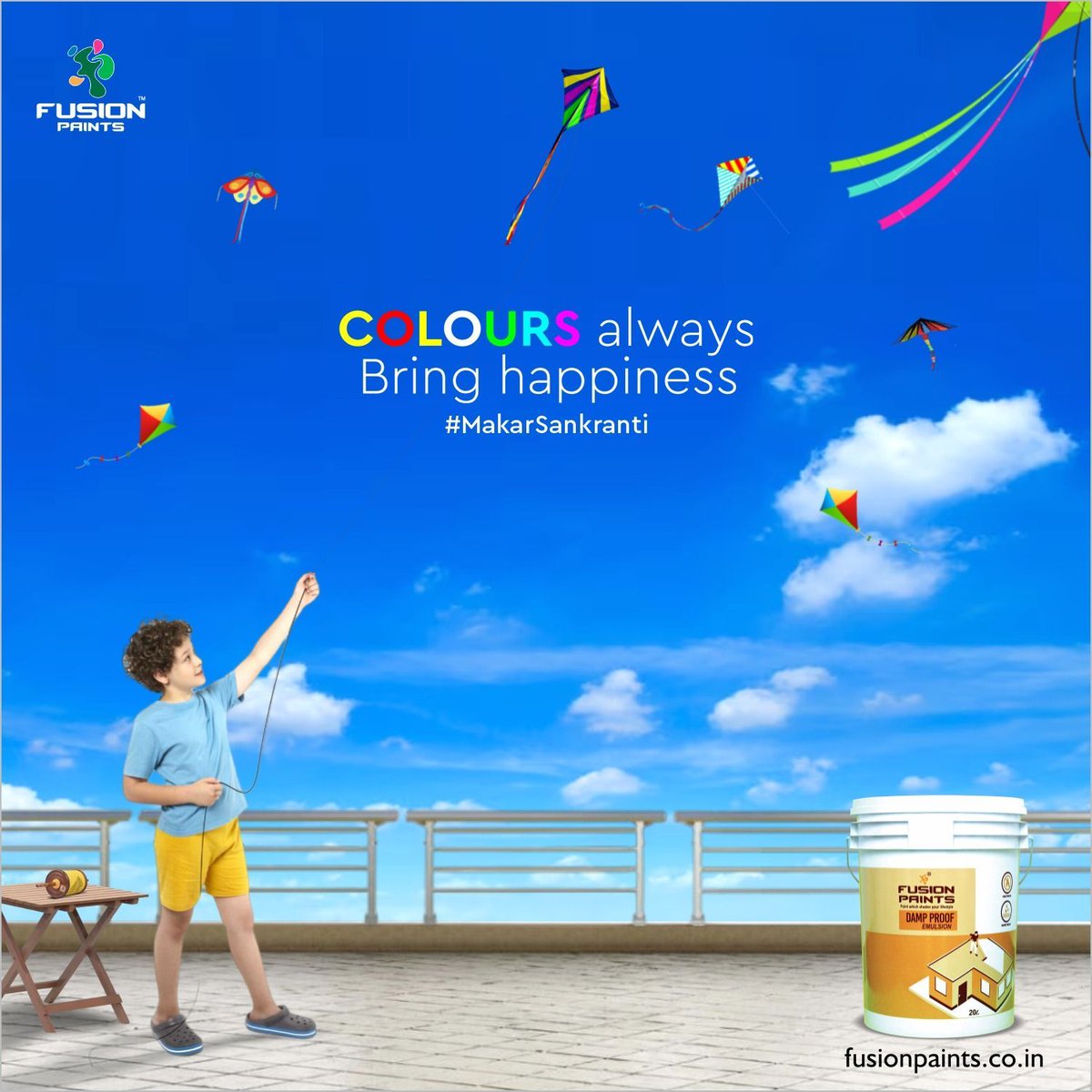 fusion_paints's tweet photo. Vibrant kites in the sky, sweets in the house and harvest on the field. It's a moment to celebrate this wonderful day!
Happy Makar Sankranti! 

#fusionpaints #makarsankranti #happymakarsankranti #lohri #fusion #wallpaints #texturepaints #texturepainting #paintingideas https://t.co/RlBgQNPAHi