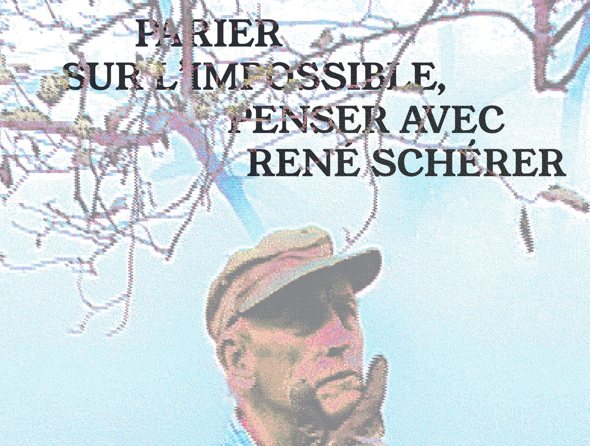📌Colloque initié par le <a href="/CIPh1983/">Collège international de philosophie</a>  en hommage à René Scherer pour repenser ensemble l’enfance, l’hospitalité, l’éducation, la couleur, l’image, les devenirs minoritaires et les sexualités plurielles...
1er et 2 février 09h30 - 19h00, Salle de la recherche de la BU <a href="/UnivParis8/">Université Paris 8</a>