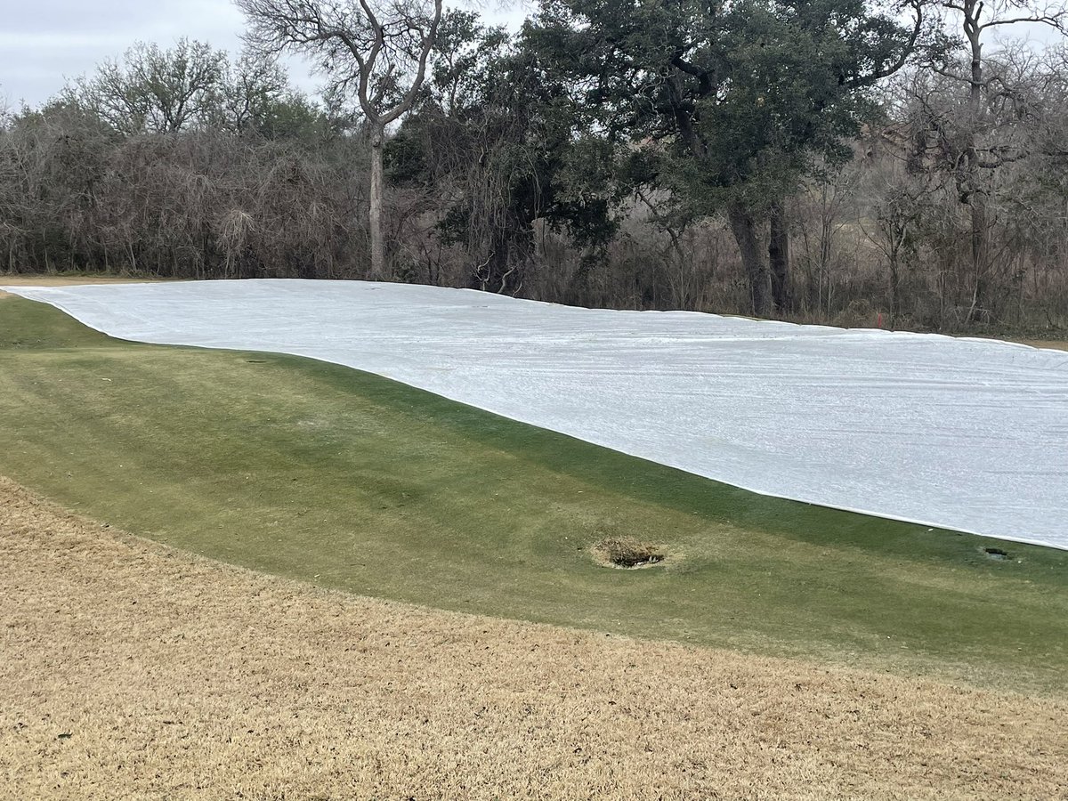 turfkid820's tweet photo. Thanks to hard work of the crew @Cimarron_Hills the greens are covered until Wednesday. #@BusyFunCrazy https://t.co/vsdIRHtY5y