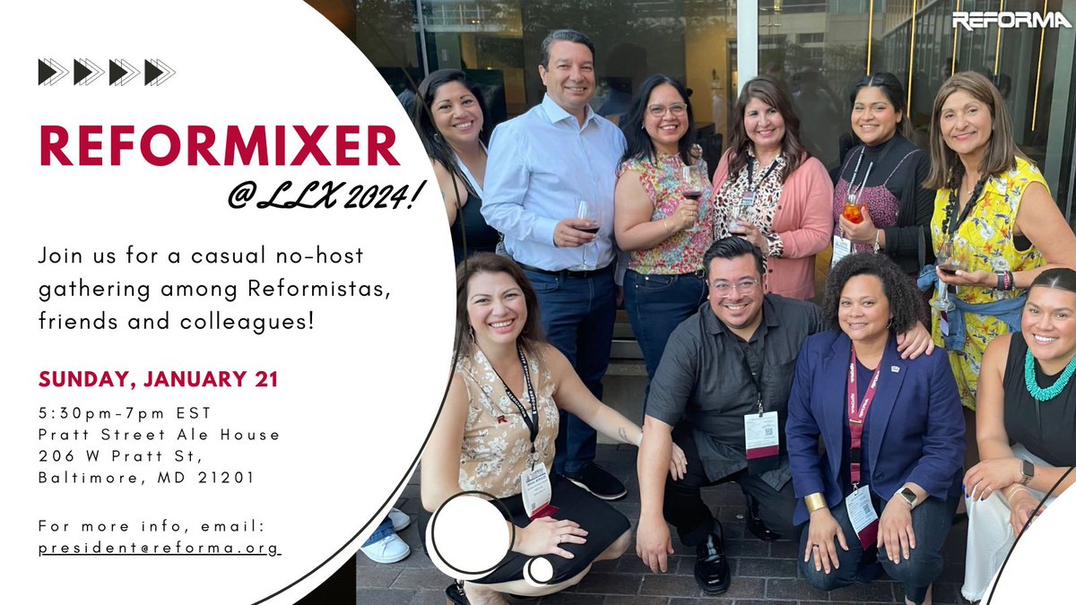 reformanational's tweet photo. 🍻 Attending #LibLearnX24? Join us for a casual no-host gathering among Reformistas, friends and colleagues! 🎉 https://t.co/oMY998BNLw