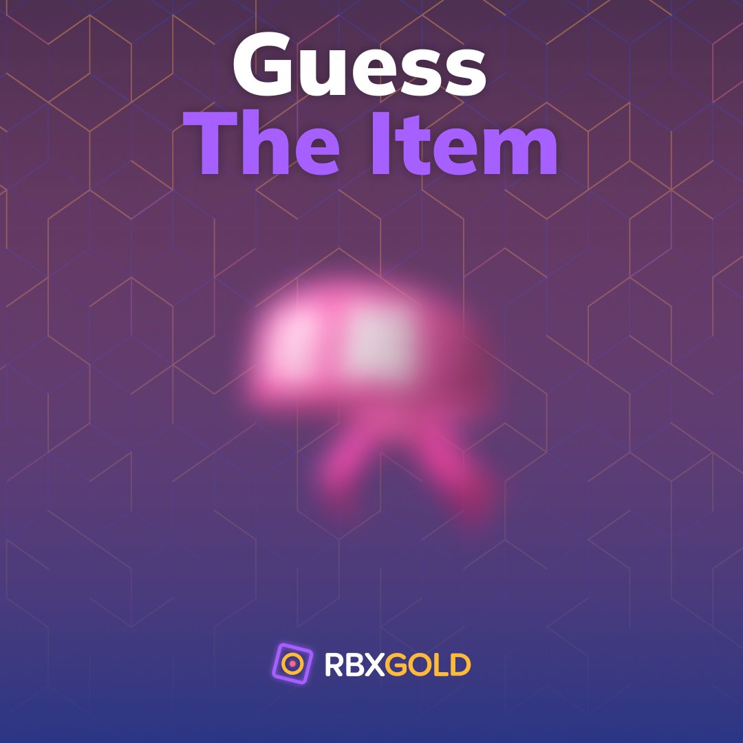 RbxGoldcom's tweet photo. Guess the Item!  
📃 Rules:   
1️⃣ Comment the correct RBXGold item name and your RBXGold username.  
2️⃣ Follow @RbxGoldcom , RT, and Like this post.      
🏆2.500 Tokens.   
The winner will be announced tomorrow! https://t.co/JA1Ijqfreu