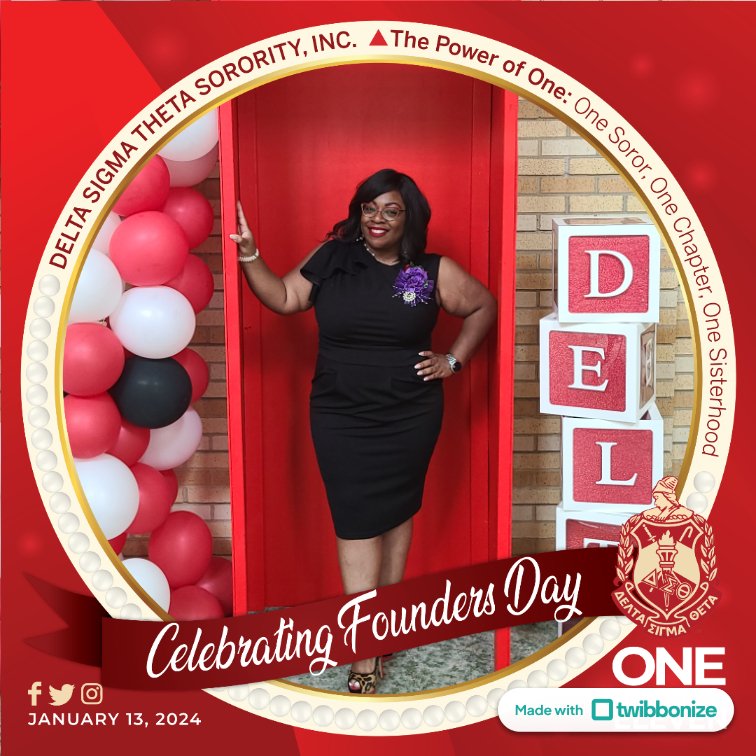 Happy Founders Day to ALL of my Sweet Sorors of Delta Sigma Theta Sorority, Incorporated! 🔺️🐘❤️ #DST111 #DST1913 #ThePowerOfOne #J13