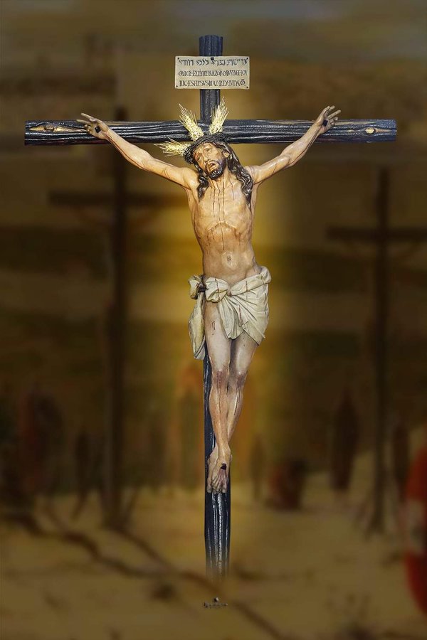 Cartel del Vía Crucis 2024 de Sanlúcar de Barrameda