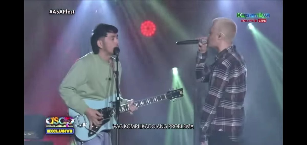 kevinrainier_b's tweet photo. ASAP Natin 'To: Exclusive

Rivermaya makes TV comeback on 'ASAP Natin 'To' stage

@ricoblanco and Bamboo sings their iconic 90's hit, "Elesi".

#ASAPfest https://t.co/LMWOh6786y