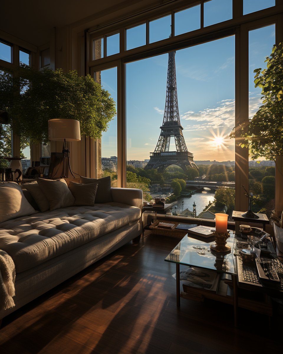 Parisian apartment.