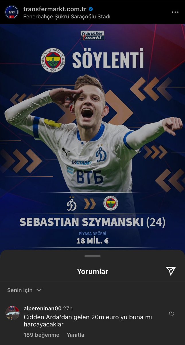 Şöyle ileri görüşlü olacaksın

syzmanskı #Fenerbahçe irfan can kahvecı